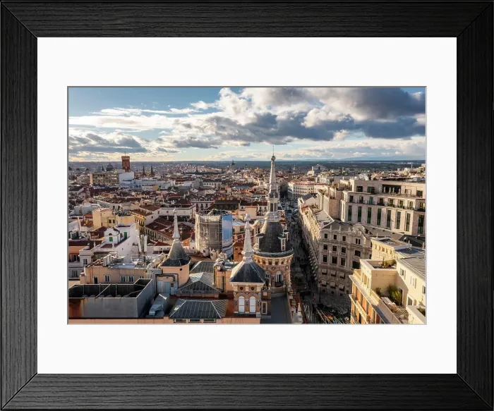 Framed Print : Aerial view of Madrid downtown in Spain Framed Print : Aerial view of Madrid downtown in Spain