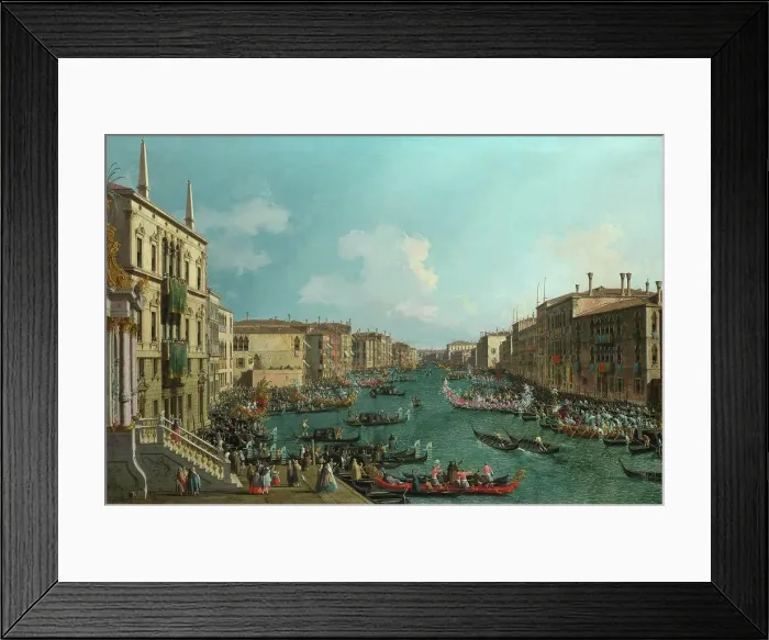 Framed Print : Canaletto (1697-1768) National Gallery, London Painting 122x182, 8 Landscape A Regatta on the Grand Canal Framed Print : Canaletto (1697-1768) National Gallery, London Painting 122x182, 8 Landscape A Regatta on the Grand Canal