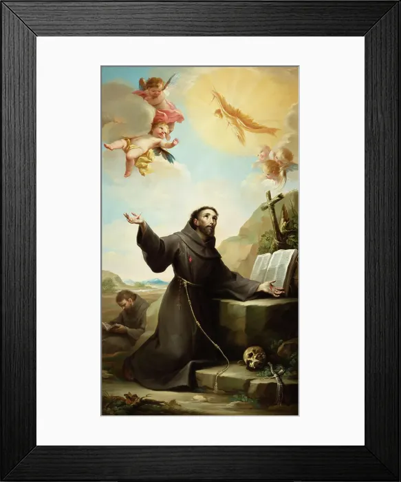 Framed Print : Saint Francis of Assisi Receiving the Stigmata Framed Print : Saint Francis of Assisi Receiving the Stigmata