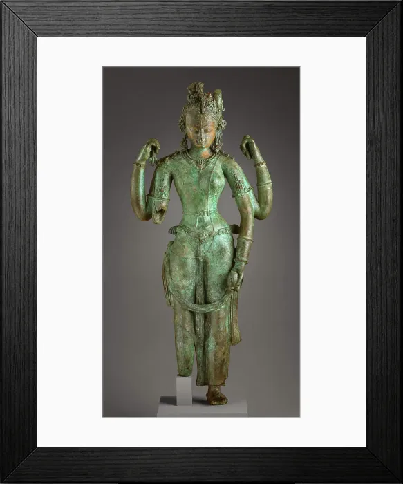 Framed Print : The Androgynous Form of Shiva and Parvati (Ardhanarishvara) Framed Print : The Androgynous Form of Shiva and Parvati (Ardhanarishvara)