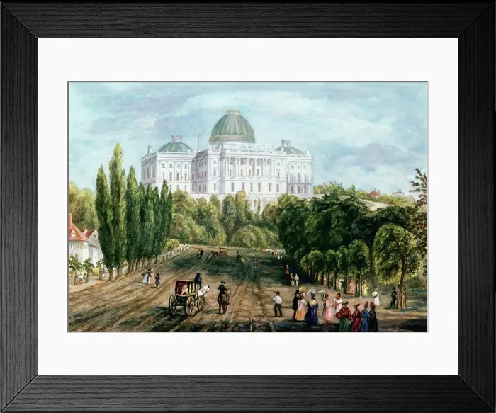 Framed Print : Capitol Building, Washington, D.C. ca.1830 American History Framed Print : Capitol Building, Washington, D.C. ca.1830 American History