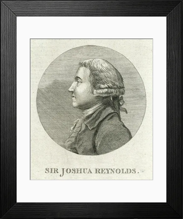 Framed Print : SIR JOSHUA REYNOLDS English portrait painter and president of the Royal Academy. Date: 1723 - 1792