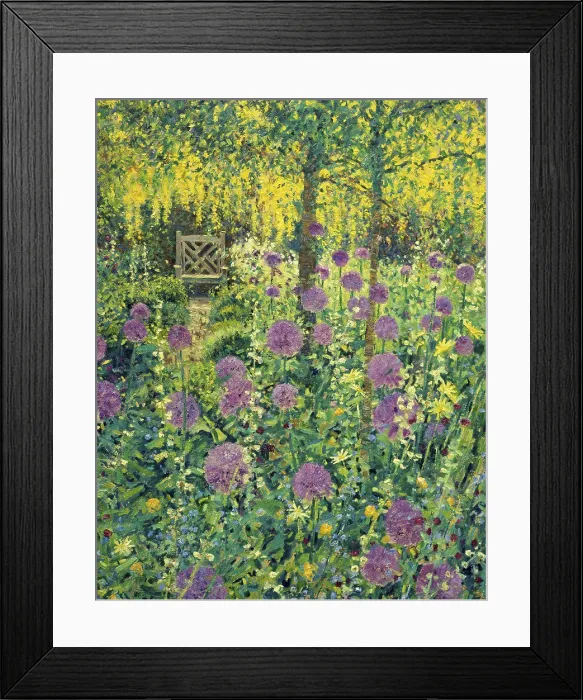 Framed Print : The Ornamental Seat 1994 Charles Neal (b.1951 / British) Oil on Canvas Framed Print : The Ornamental Seat 1994 Charles Neal (b.1951 / British) Oil on Canvas