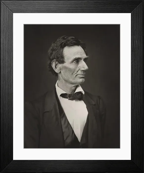 Framed Print : Head and Shoulders Portrait of Abraham Lincoln, Photograph by Alexander Hesler, 1860 Framed Print : Head and Shoulders Portrait of Abraham Lincoln, Photograph by Alexander Hesler, 1860