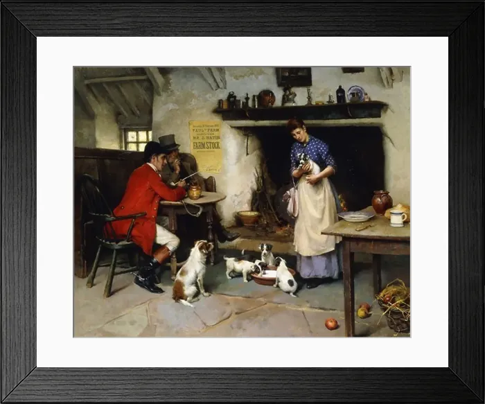 Framed Print : The Beauty of the Family. Leghe Suthers (1856-1924). Oil on canvas. Dated 1895. 44 x 54in Framed Print : The Beauty of the Family. Leghe Suthers (1856-1924). Oil on canvas. Dated 1895. 44 x 54in