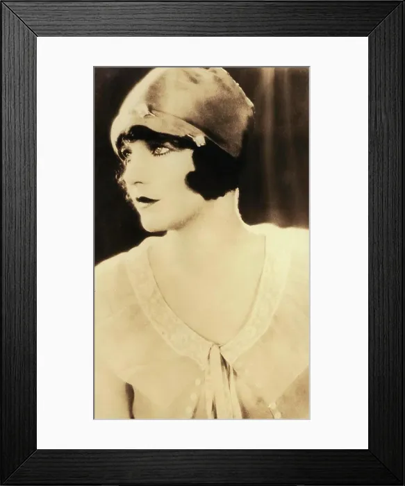 Framed Print : Silent Film Actress Viola Dana, Head and Shoulders Publicity Portrait, early 1920's