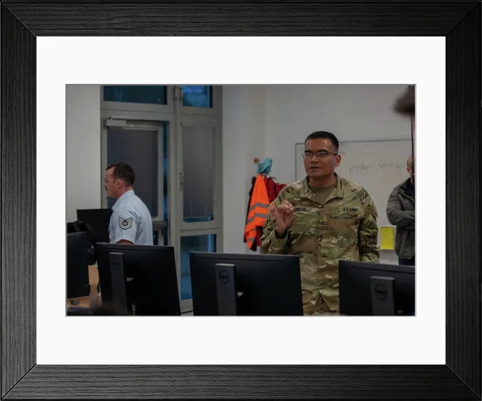 Framed Print : U.S. Army Maj. Joseph Butarbutar Framed Print : U.S. Army Maj. Joseph Butarbutar