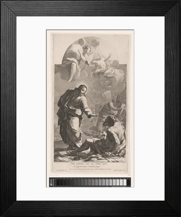 Framed Print : Christ en H. Anthony, Michel Dorigny Framed Print : Christ en H. Anthony, Michel Dorigny