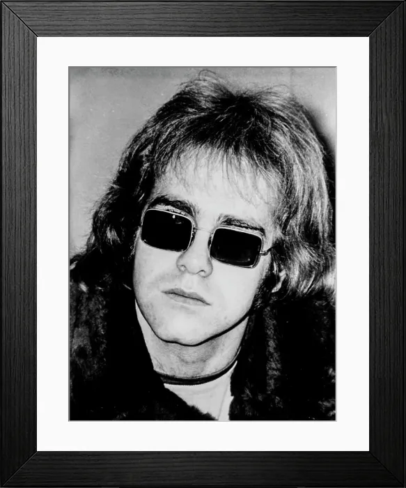 Framed Print : Elton John, 70s Framed Print : Elton John, 70s