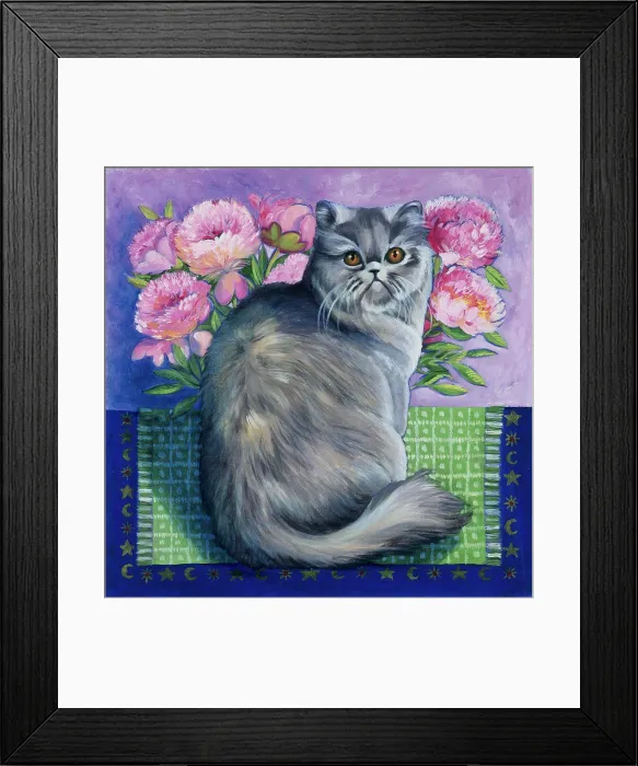 Framed Print : Persian Cat -Series I 1997 Isy Ochoa (b.1961 French) Oil on canvas Framed Print : Persian Cat -Series I 1997 Isy Ochoa (b.1961 French) Oil on canvas