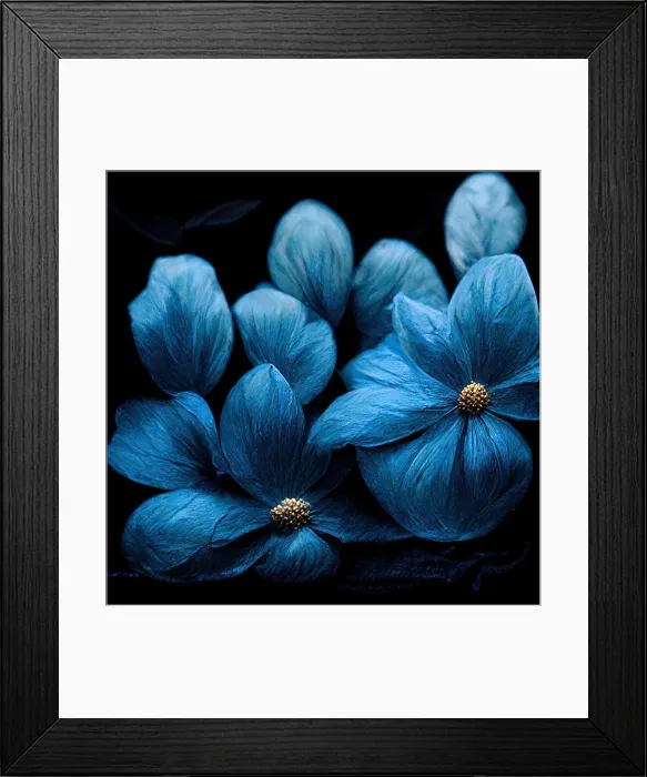 Framed Print : Beautiful blue flowers, close up Framed Print : Beautiful blue flowers, close up
