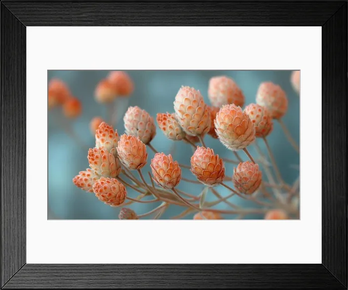 Framed Print : A cluster of small flowers seen up close in detail Framed Print : A cluster of small flowers seen up close in detail