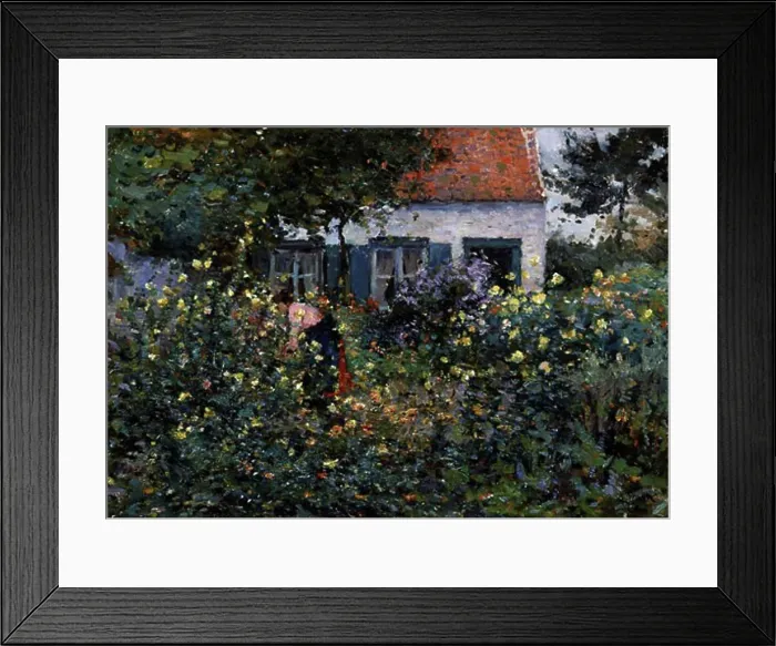 Framed Print : Le Jardin Lucien Frank (1857-1920 Belgian) Framed Print : Le Jardin Lucien Frank (1857-1920 Belgian)