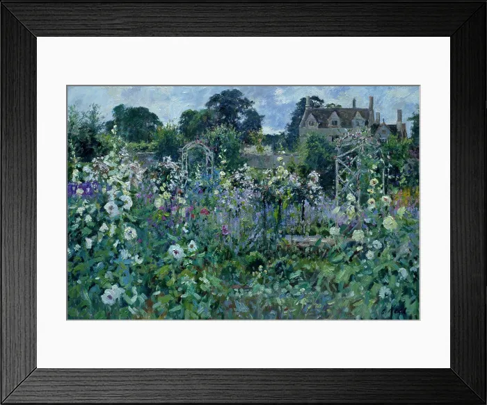 Framed Print : View to House, Vegetable Garden by Charles Neal, oil on canvas, (b.1951) Framed Print : View to House, Vegetable Garden by Charles Neal, oil on canvas, (b.1951)