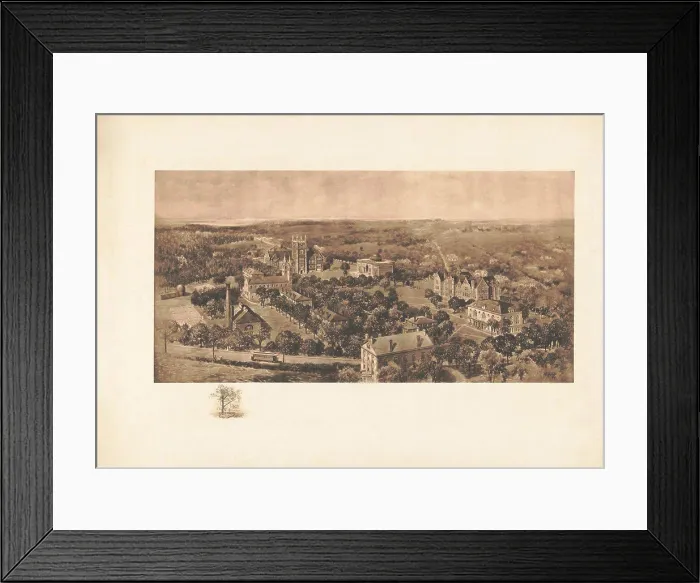 Framed Print : Bowdoin College, Artist H.D. Nichols Framed Print : Bowdoin College, Artist H.D. Nichols