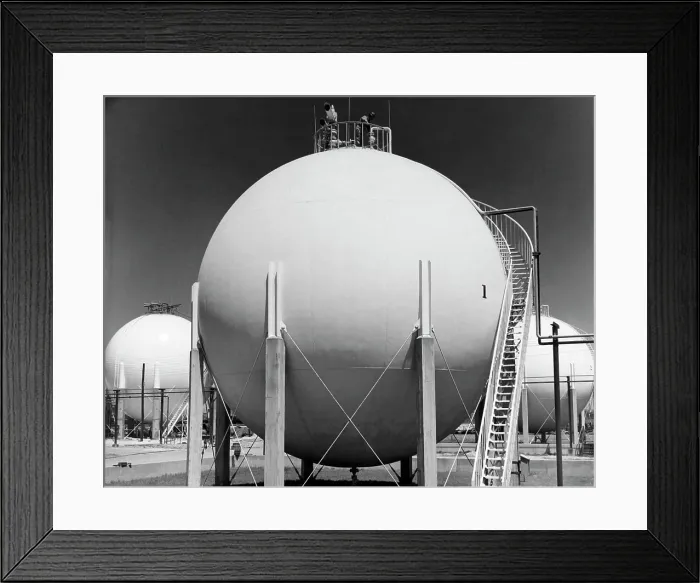 Framed Print : Horton Spheres at an oil refinery, Baton Rouge, Louisiana, USA Framed Print : Horton Spheres at an oil refinery, Baton Rouge, Louisiana, USA