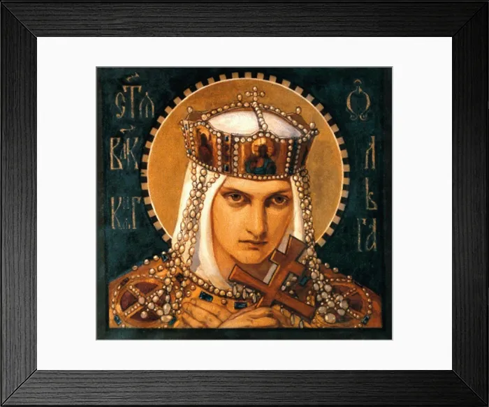 Framed Print : Olga of Kiev by Bruni Nikolai Alexandrovich Framed Print : Olga of Kiev by Bruni Nikolai Alexandrovich