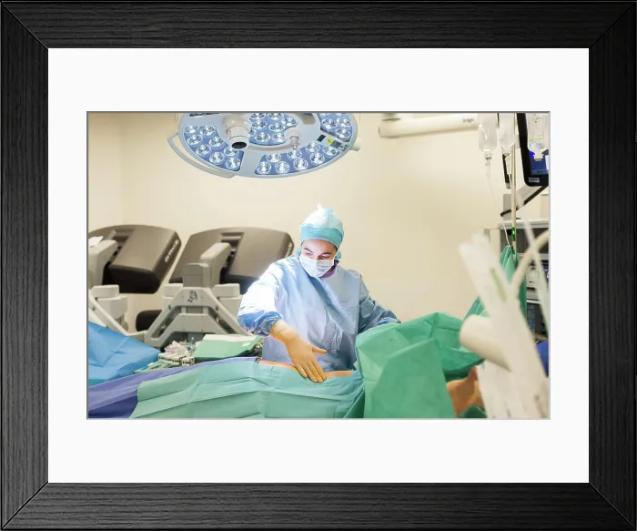 Framed Print : Reportage on a kidney transplant in the urology service of Nice Hospital Framed Print : Reportage on a kidney transplant in the urology service of Nice Hospital