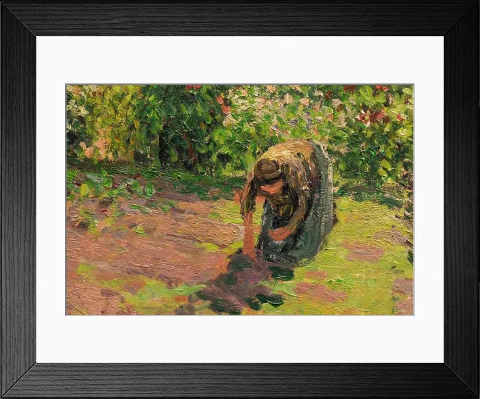 Framed Print : The Artist's Garden at Eragny Oil on canvas; 1898 Camille Pissarro; French; 1830 - 1903 Framed Print : The Artist's Garden at Eragny Oil on canvas; 1898 Camille Pissarro; French; 1830 - 1903