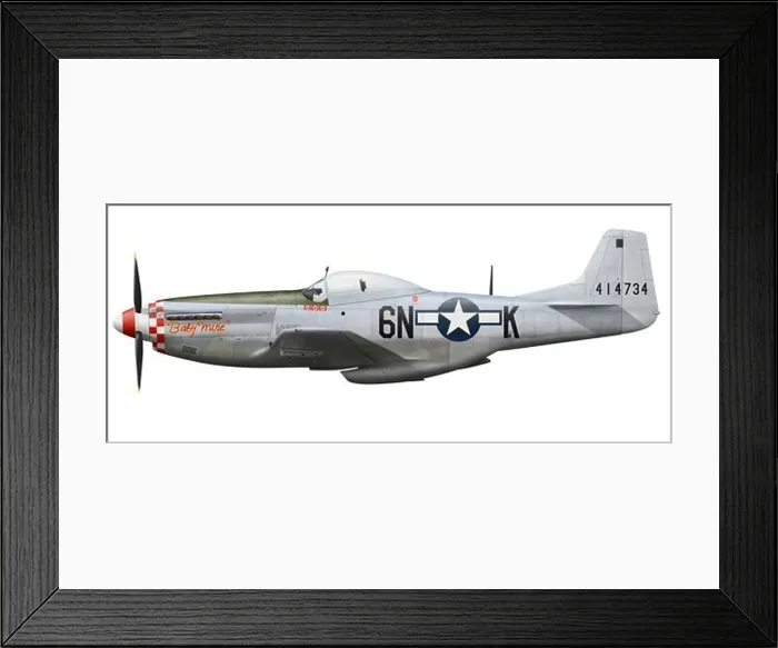 Framed Print : North American P-51D Mustang, nicknamed Baby Mine Framed Print : North American P-51D Mustang, nicknamed Baby Mine