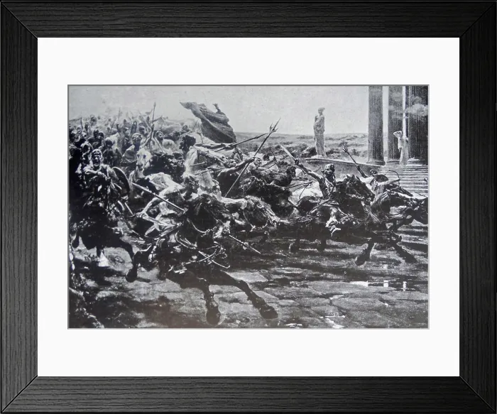 Framed Print : La invasion de los bárbaros 1887