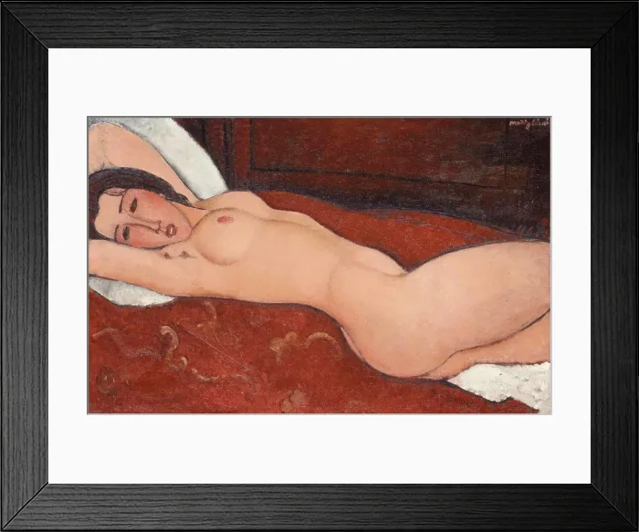 Framed Print : RECLINING NUDE, by Amedeo Modigliani Framed Print : RECLINING NUDE, by Amedeo Modigliani