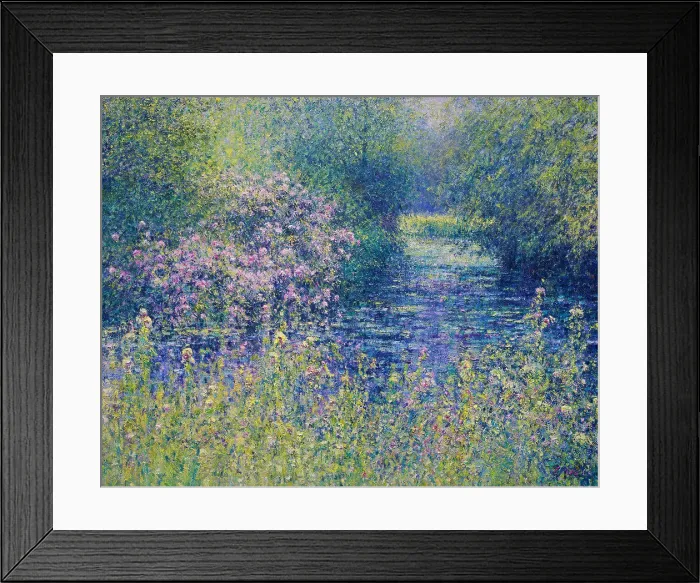 Framed Print : The Lily Pond, Byfleet Manor-Afternoon, June 2004 Charles Neal (b.1951 / British) Oil on canvas Framed Print : The Lily Pond, Byfleet Manor-Afternoon, June 2004 Charles Neal (b.1951 / British) Oil on canvas