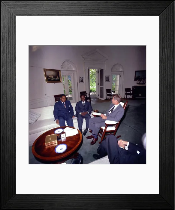 Framed Print : Meeting with Ambassador of Liberia Framed Print : Meeting with Ambassador of Liberia