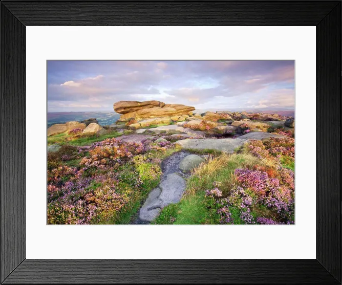 Framed Print : England, Derbyshire, Stanage Edge Framed Print : England, Derbyshire, Stanage Edge