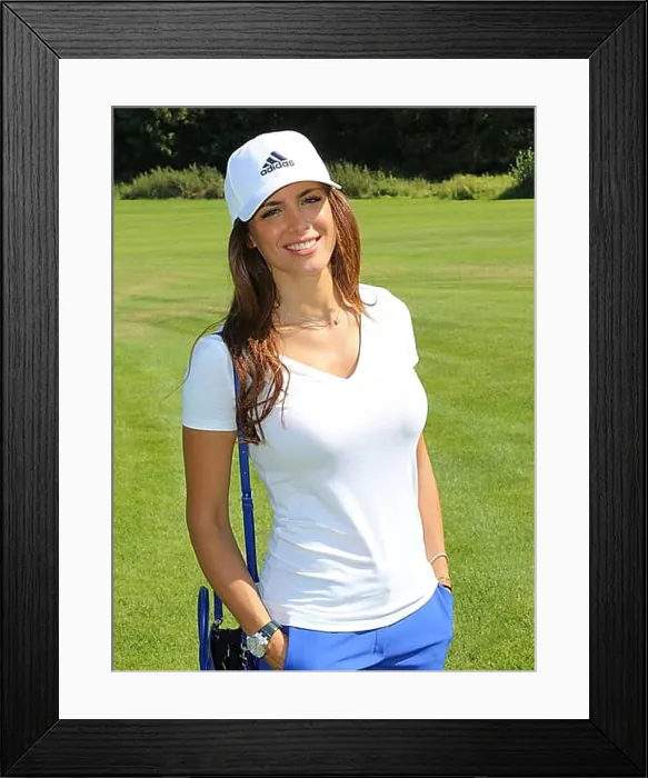 Framed Print : Natacha Tannous (girlfriend of Michael Ballack) at the 9th GRK Charity Masters Golf Tournament 27.8.16 Leipzig-Machern Framed Print : Natacha Tannous (girlfriend of Michael Ballack) at the 9th GRK Charity Masters Golf Tournament 27.8.16 Leipzig-Machern
