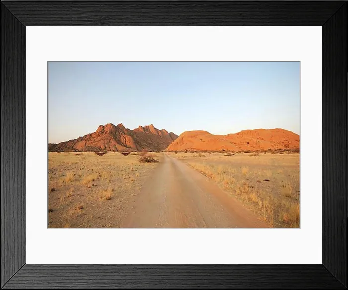 Framed Print : Savannah landscape with rock formations Framed Print : Savannah landscape with rock formations