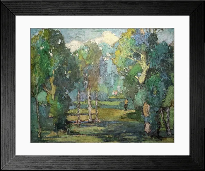 Framed Print : Idaho Landscape - Snake River Bottoms Oil on canvas; 1916-1918 Minerva Teichert; American 1888-1976