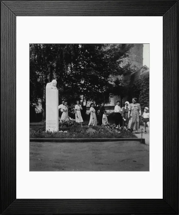 Framed Print : Article Nine - The tomb of Stalin's second wife - Nadja Allilujeva - in the cemetery at Novo-Dievitchy near Moscow
