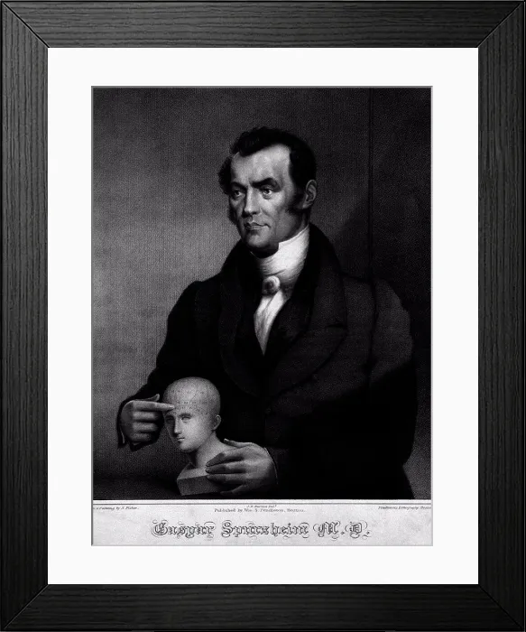 Framed Print : Johann Gaspar Spurzheim (1776-1832) Framed Print : Johann Gaspar Spurzheim (1776-1832)