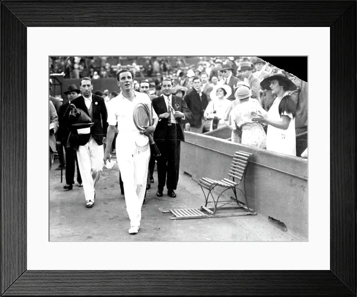 Framed Print : Perry Beats Cocket In Singles Of The Davis Cup Finals Framed Print : Perry Beats Cocket In Singles Of The Davis Cup Finals