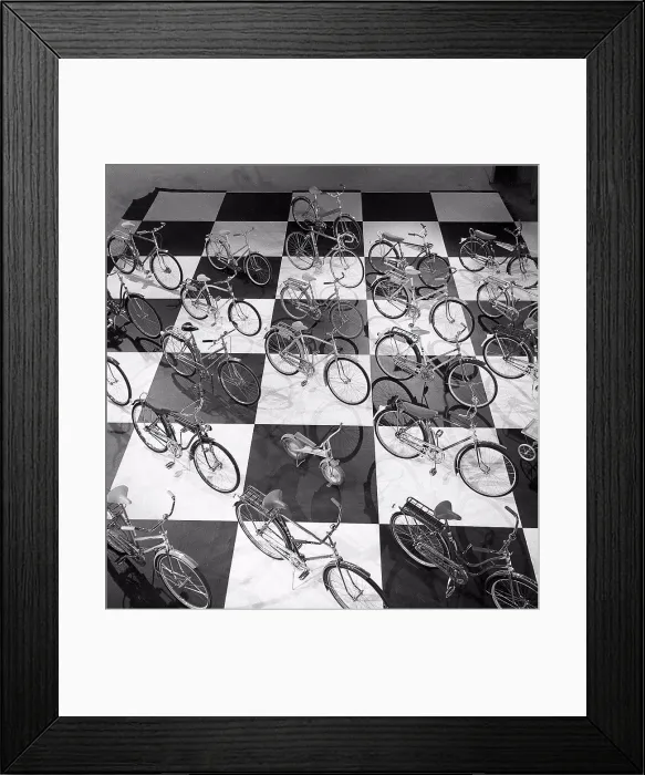 Framed Print : 1950s bicycles. Swedish bicycle manufacturer Nymanbolaget built their first bicycles 1888 Framed Print : 1950s bicycles. Swedish bicycle manufacturer Nymanbolaget built their first bicycles 1888