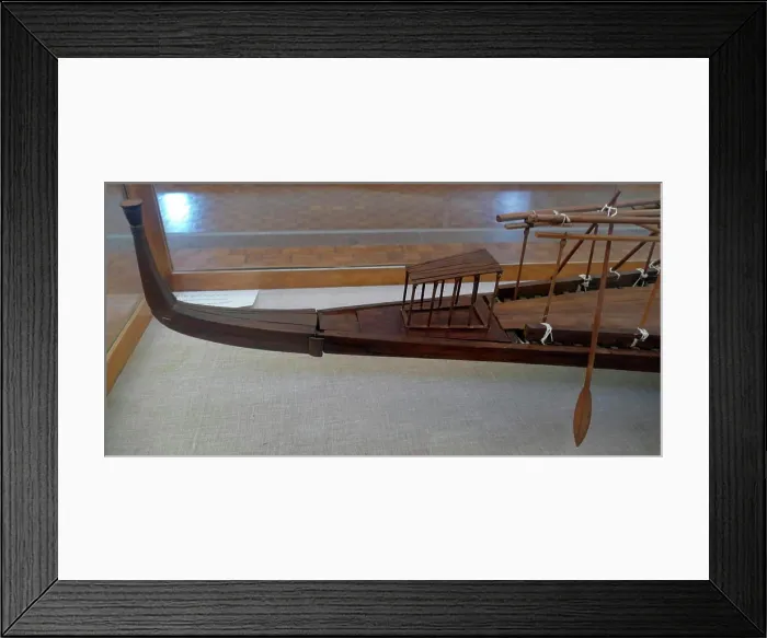 Framed Print : Model of the Khufu ship, (Solar Ship) Framed Print : Model of the Khufu ship, (Solar Ship)
