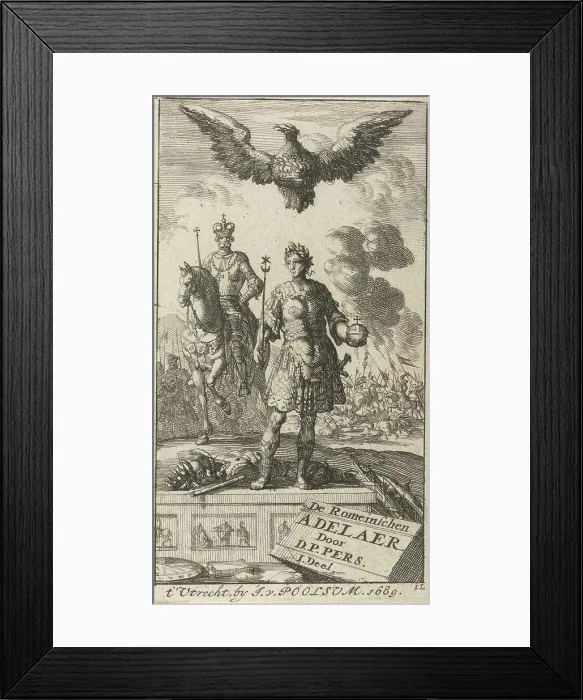 Framed Print : Roman emperor with scepter and globe