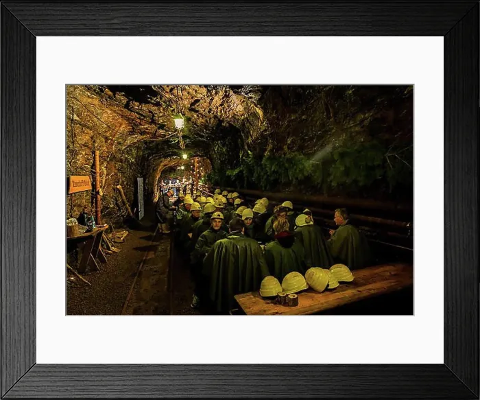 Framed Print : Mettenschicht in the Ehrenfriedersdorf tin mine Framed Print : Mettenschicht in the Ehrenfriedersdorf tin mine