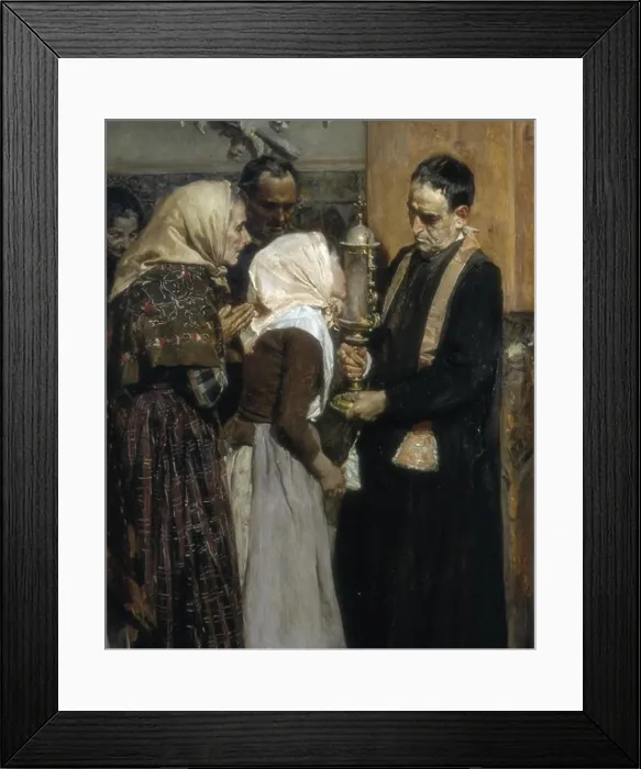 Framed Print : SOROLLA, Joaqun (1863-1923). Kissing the Relic