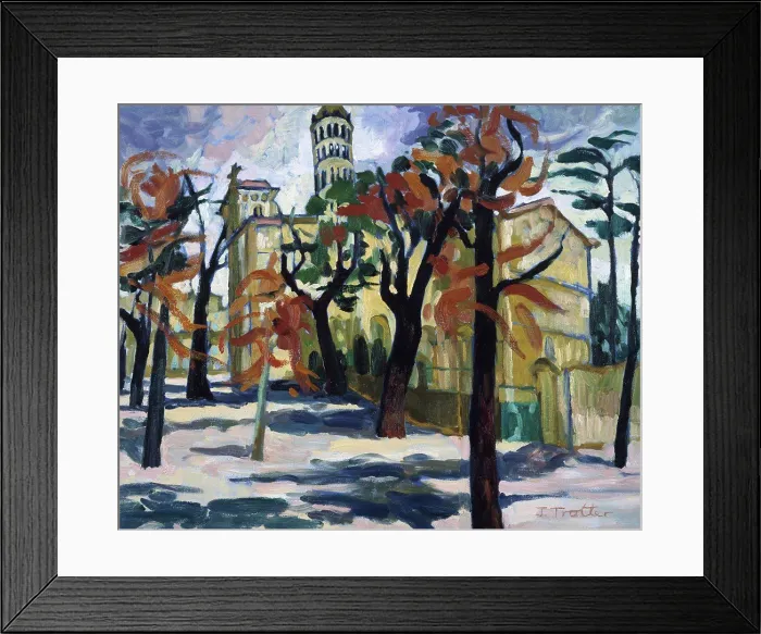 Framed Print : Uzes Provence, by Josephine Trotter (b.1940 / British) Framed Print : Uzes Provence, by Josephine Trotter (b.1940 / British)