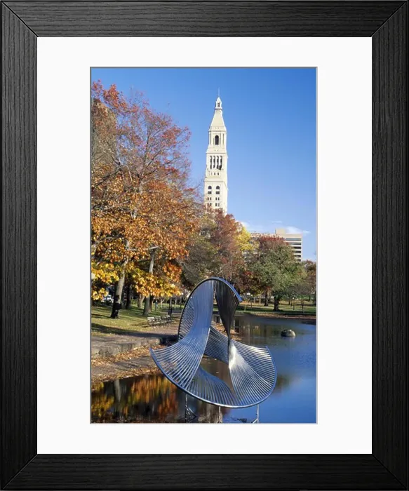 Framed Print : USA, Connecticut, Hartford, Bushnell Park, autumn in park Framed Print : USA, Connecticut, Hartford, Bushnell Park, autumn in park