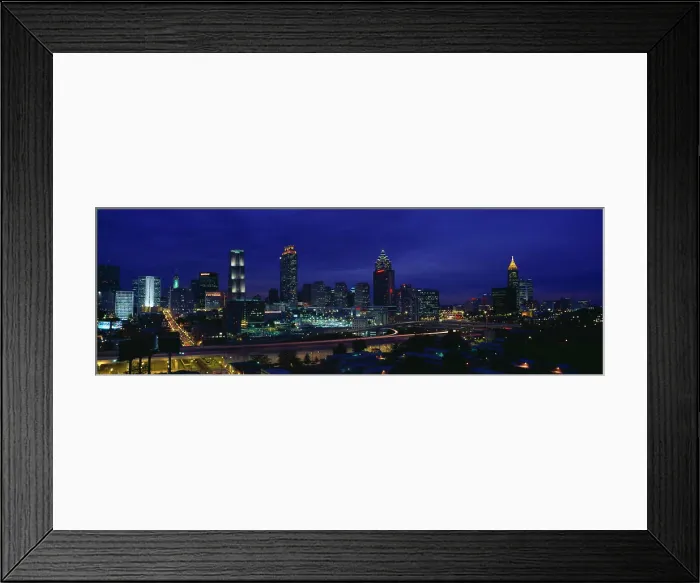 Framed Print : Atlanta Skyline (After Olympics), Georgia Framed Print : Atlanta Skyline (After Olympics), Georgia