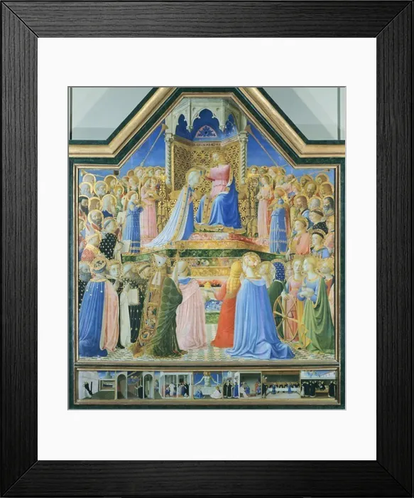 Framed Print : Coronation of the Virgin, 1434-1435 Framed Print : Coronation of the Virgin, 1434-1435