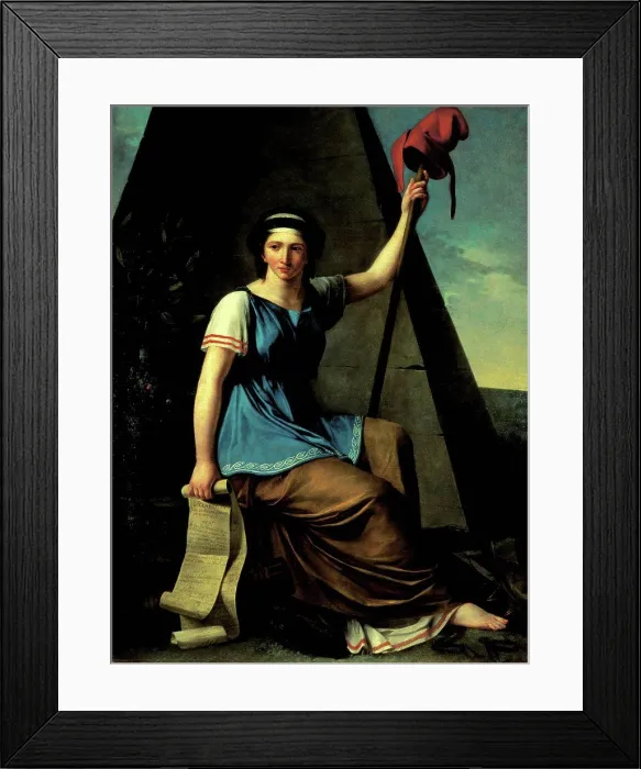 Framed Print : Allegory of Liberty, painting by Nanine Vallain, 1793-1794. French Revolution, France, 18th century Framed Print : Allegory of Liberty, painting by Nanine Vallain, 1793-1794. French Revolution, France, 18th century