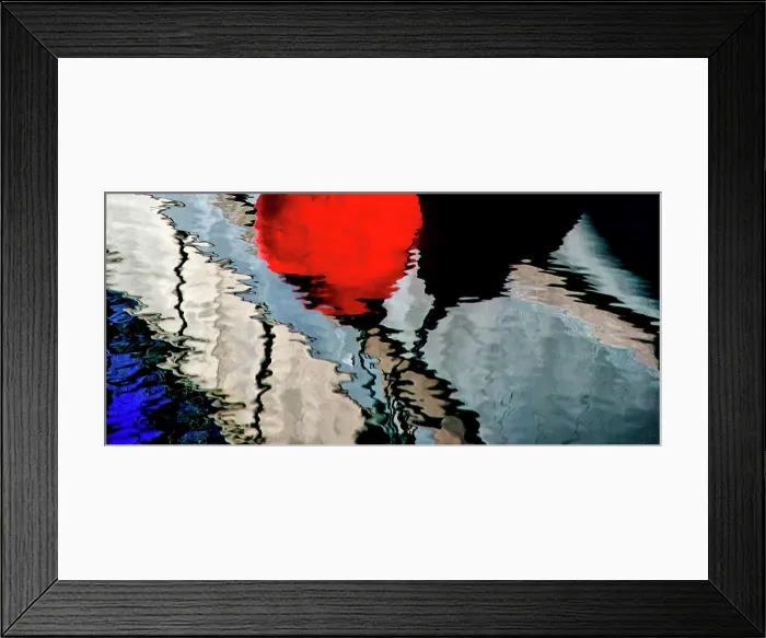 Framed Print : USA, Oregon, Charleston. Abstract reflection of buoys on commercial fishing boat Framed Print : USA, Oregon, Charleston. Abstract reflection of buoys on commercial fishing boat