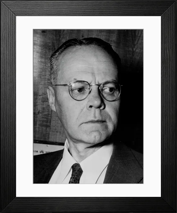 Framed Print : World famous American astronomer Professor Otto Struve