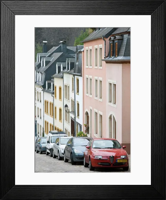 Framed Print : Luxembourg, Luxembourg City, Grund neighborhood. (Editorial Usage Only) Framed Print : Luxembourg, Luxembourg City, Grund neighborhood. (Editorial Usage Only)