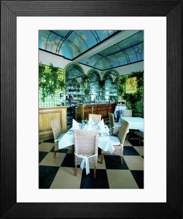 Framed Print : Interior of a restaurant, Titanic Queenstown, Cobh, County Cork, Ireland