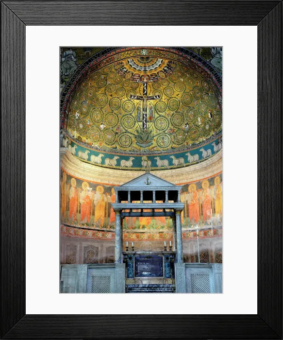 Framed Print : Italy, Lazio, Rome, Basilica of San Clemente, apse with the tree of Life mosaic Framed Print : Italy, Lazio, Rome, Basilica of San Clemente, apse with the tree of Life mosaic